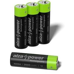 AlzaPower Rechargeable HR6 (AA) 2500 mAh 4 ks v eko-boxe