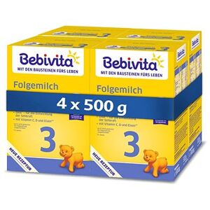 BEBIVITA 3 Pokračovacia dojčenská výživa 9m+ 4× 500 g
