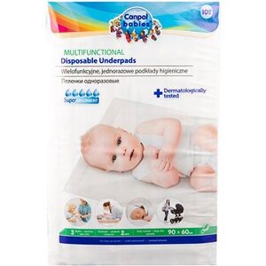 Canpol babies multifunkčné hygienické podložky lepiace 90 × 60 cm, 10 ks