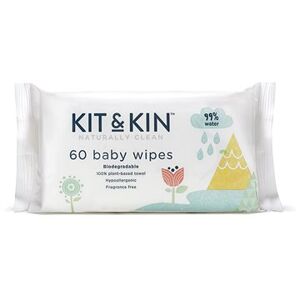 Kit & Kin Naturally Clean Baby Wipes 60 ks