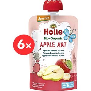 HOLLE Apple Ant BIO jablko banán hruška 6× 100 g