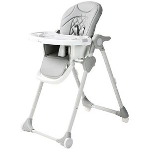 Bo Jungle B-Dinner Chair Wheely sivá