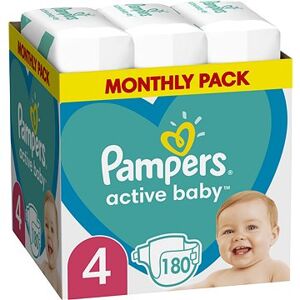 PAMPERS Active Baby veľkosť 4, Monthly Pack 180 ks