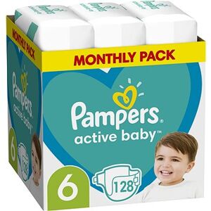 PAMPERS Active Baby veľkosť 6, Monthly Pack 128 ks