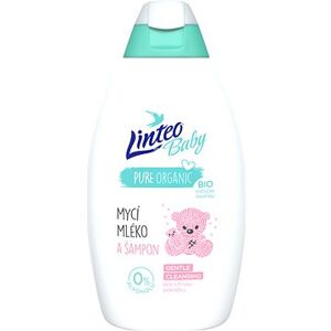 LINTEO BABY Detské umývacie mlieko a šampón 425 ml