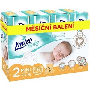 LINTEO Baby Prémium MINI (3 – 6 kg) 136 ks
