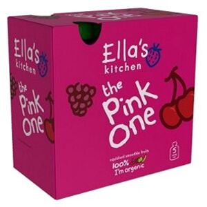 Ella´s Kitchen Ovocné pyré – Pink One s rebarborou – 5× 90 g