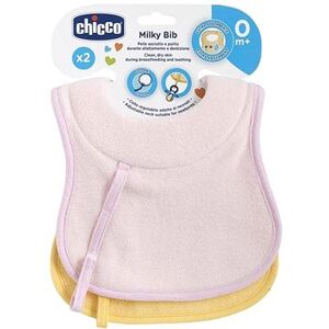 Chicco podbradník bavlnený dojčenský, 2 ks – dievča