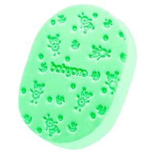 BabyOno jemná detská umývacia hubka, zelená