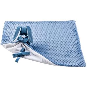 NATTOU deka plyšová s maznáčikom Lapidou Blue Pineapple White 50 × 50 cm