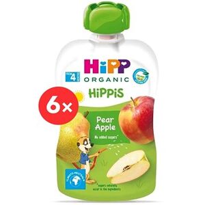 HiPP BIO Hippies kapsička Hruška-Jablko 6× 100 g