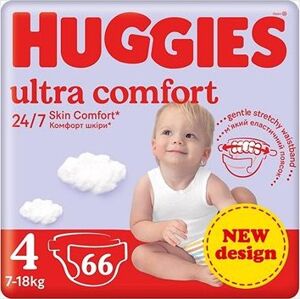 HUGGIES Ultra Comfort Mega 4 (66 ks)