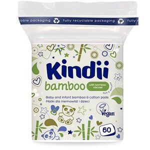 KINDII Bamboo detské čistiace tampóny 60 ks