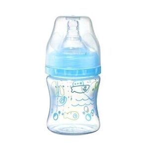 BabyOno antikoliková fľaša so širokým hrdlom, 120 ml – modrá