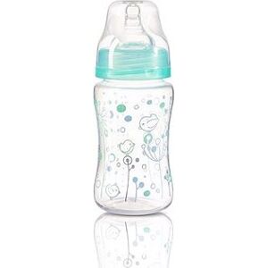 BabyOno antikoliková fľaša so širokým hrdlom, 240 ml – tyrkysová
