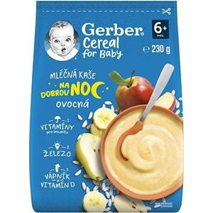 GERBER Cereal mliečna kaša Dobrú noc ovocná 230 g