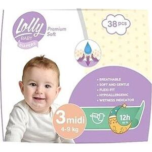 LOLLY BABY Premium soft veľkosť 3 (38 ks)