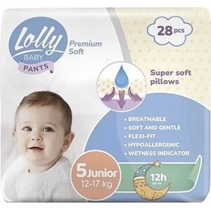 LOLLY BABY Pants Premium soft Junior veľkosť 5 (28 ks)