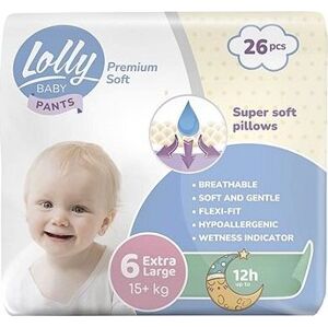 LOLLY BABY Pants Premium soft Extra Large veľkosť 6 (26 ks)