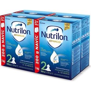 Nutrilon 2 Advanced pokračovacie dojčenské mlieko 4× 1 kg, 6+