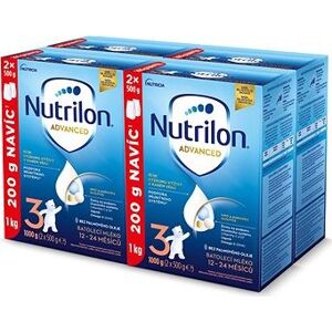 Nutrilon 3 Advanced dojčenské mlieko 4× 1 kg, 12+