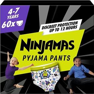 PAMPERS Ninjamas Pyjama Pants Kozmické lode 4 – 7 rokov (60 ks)