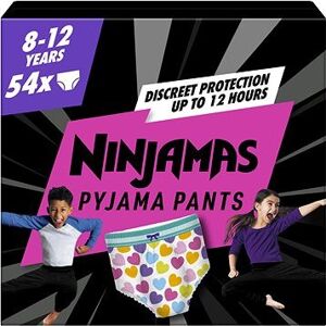 PAMPERS Ninjamas Pyjama Pants Srdiečka 8 – 12 rokov (54 ks)