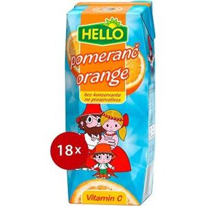 HELLO Mini Pomeranč 18× 250 ml