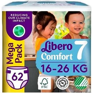 Libero Comfort 7+ Mega Pack (62 ks) 16 – 26 kg