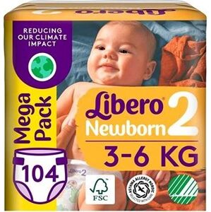 Libero Newborn 2 Mega Pack (104 ks) 3 – 6 kg