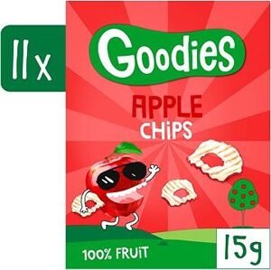 Goodies 100 % jablčné chipsy 11× 15 g
