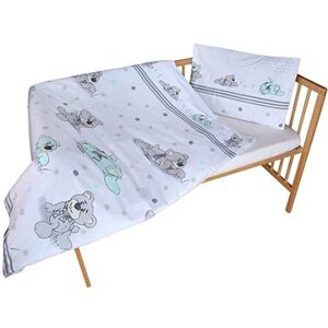 New Baby 2-dielna posteľná bielizeň 90/120 cm sivý medvedík