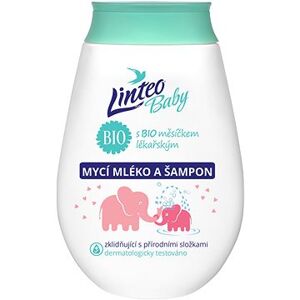 LINTEO BABY Umývacie mlieko a šampón s BIO nechtíkom lekárskym 250 ml