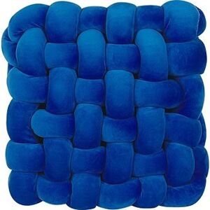 BELIANI, Dekoratívny vankúš, uzol 30 × 30 cm modrý SIRALI, 243756