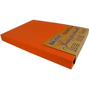 Brotex Jersey prestieradlo oranžové, 60 × 120 cm detské