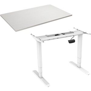 AlzaErgo Table ET1 NewGen biely + doska TTE-01 140×80cm biela dyha