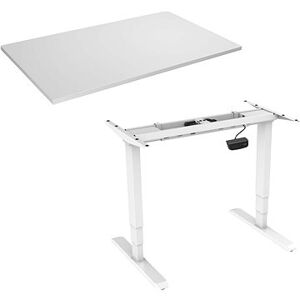 AlzaErgo Table ET1 NewGen biely + doska TTE-12 120 x 80 cm biely laminát