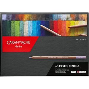 CARAN D'ACHE Umelecké pastely v ceruzke 40 farieb