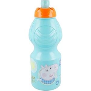 ALUM Detská plastová športová fľaša Prasiatko Pepa 400 ml