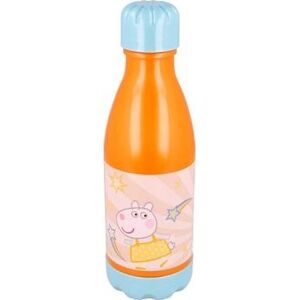 ALUM Detská fľaša na pitie Prasiatko Pepa 560 ml oranžová