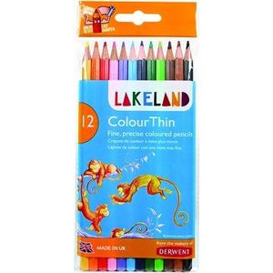 DERWENT Lakeland ColourThin, šesťhranné, 12 farieb