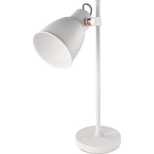 EMOS Stolná lampa JULIAN na žiarovku E27, biela