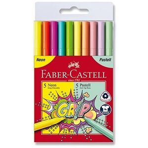 Faber-Castell Grip sada Neon a Pastel, 10 farieb