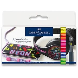 Faber-Castell v neónových farbách, 6 farieb
