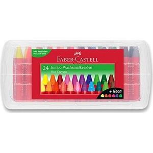 FABER-CASTELL JUMBO v plastové krabičce, 24 barev