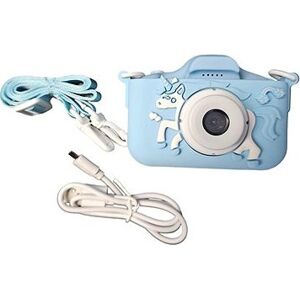 Leventi Detský digitálny fotoaparát s motívom jednorožca – modrý