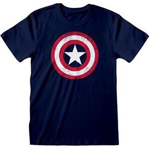 Captain America – Shield Distressed tričko XXL