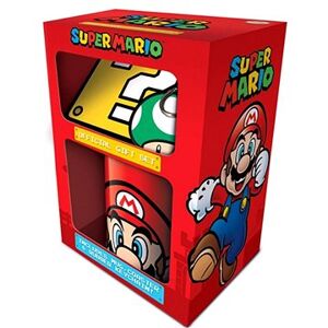 Super Mario – hrnček + prívesok + podložka