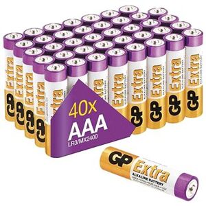 GP Alkalická batéria GP Extra AAA (LR03), 40 ks