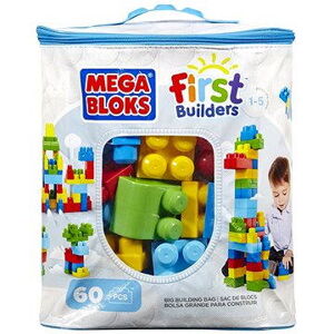 Mega Bloks Vrece kociek pre chlapcov (60 ks)